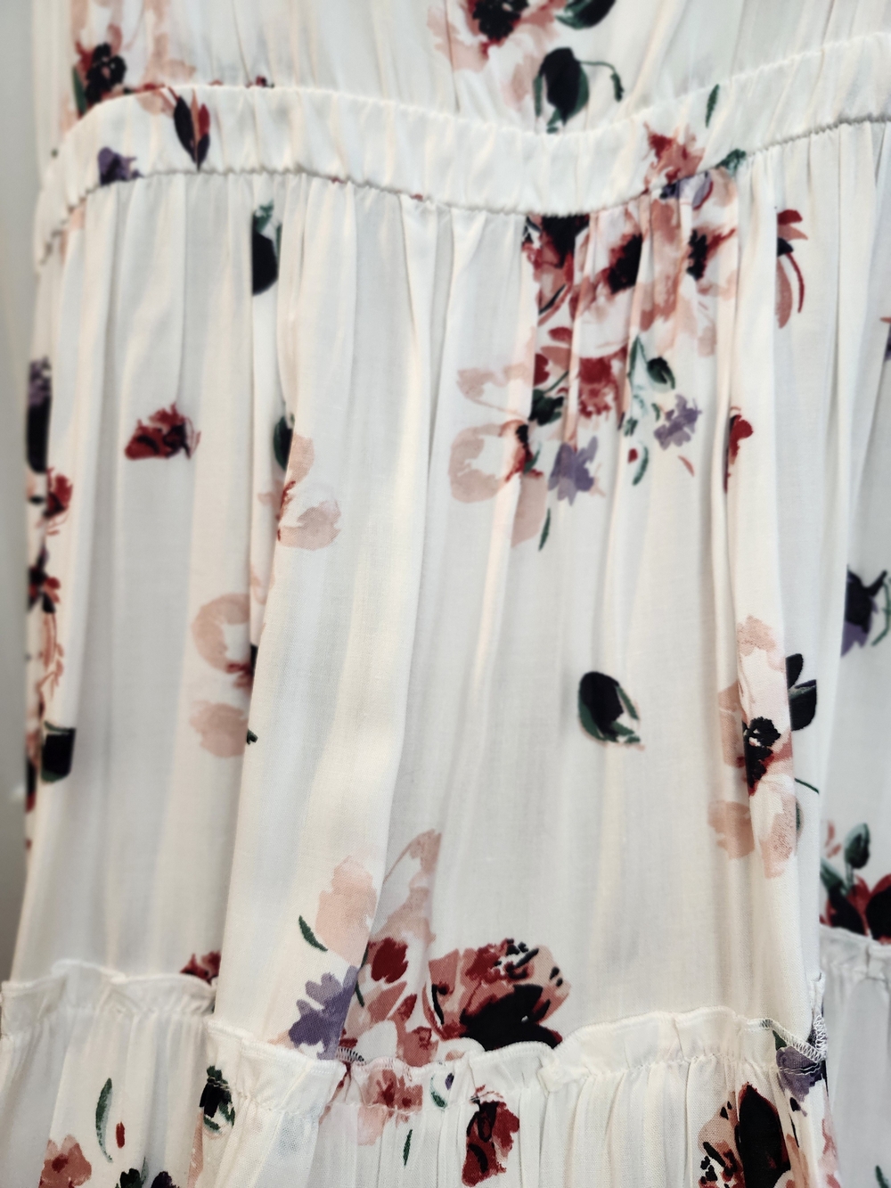 Torrid Floral Maxi Dress Trio – Cream, White & Red, Size 3X, 1 NWT, 2 NWOT - Picture 6 of 16